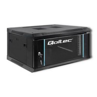 QOLTEC Ormarić za server 54465 / 19", 6U, 600x370x600 mm, staklena vrata, crni